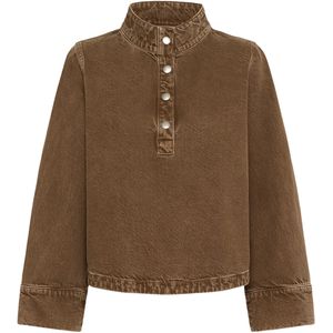 My Essential Wardrobe - Boxy Shirt - Tabaksbruin - Dames - Overhemden