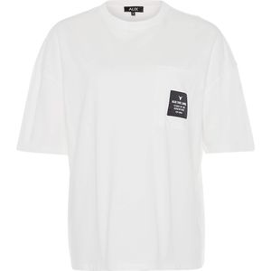 Alix The Label T-shirt ecru (Maat: M) - Tekst - Halslijn: Ronde hals,