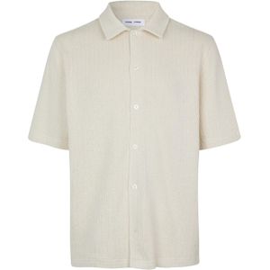 Samsøe Samsøe Overhemd korte mouw ecru (Maat: XL) - Effen