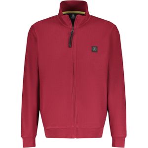 Lerros Vest rood (Maat: 2XL) - Effen - Halslijn: Opstaande kraag,