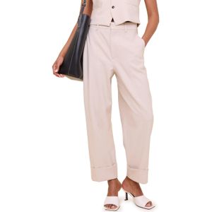 Vanilia Round tailor broek beige (Maat: 36)