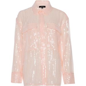 Alix The Label Blouse roze (Maat: L) - Halslijn: Kraag,