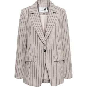 &Co Woman Blazer beige (Maat: 2XL) - Streep