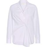 InWear Blouse wit (Maat: 34) - Effen - Halslijn: Polokraag,