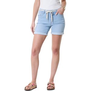 Geisha Shorts jogdenim + belt jeans blauw (Maat: XL)
