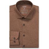 OLYMP - Level Five 24/Seven - Overhemd - Bruin - Body Fit - Kent