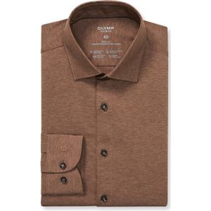 OLYMP - Level Five 24/Seven - Overhemd - Bruin - Body Fit - Kent