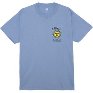 Obey T-shirt paars (Maat: XL) - Fotoprint - Halslijn: Ronde hals,