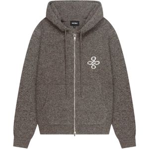 Quotrell Heren hoodie beige (Maat: L) - Logo - Halslijn: Capuchon,