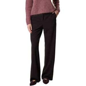 Gardeur Wide leg Feminine dames broek bruin (Maat: 36K) - Effen