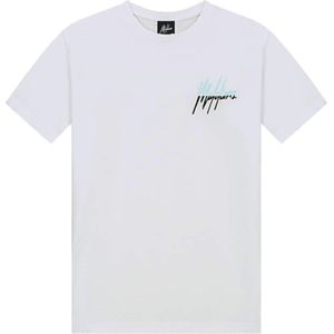 Malelions T-shirt wit (Maat: 128) - Logo - Halslijn: Ronde hals,