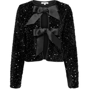 Only - Onlanika Sequins - Blouse - Zwart - Lange Mouwen