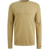 Cast Iron Heren trui groen (Maat: S) - Effen - Halslijn: Ronde hals,