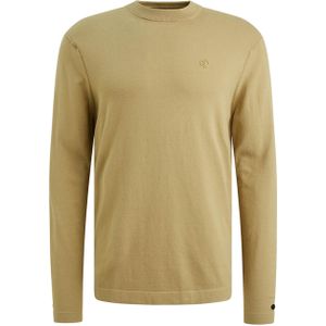 Cast Iron Heren trui groen (Maat: S) - Effen - Halslijn: Ronde hals,