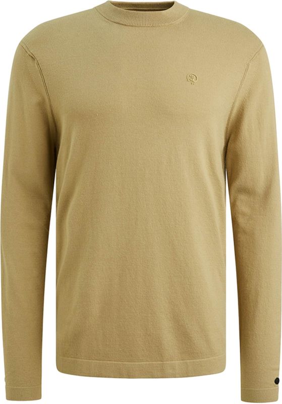 Cast Iron Heren trui groen (Maat: S) - Effen - Halslijn: Ronde hals,