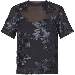 Sisters Point Dames top zwart (Maat: XS) - Halslijn: Ronde hals,