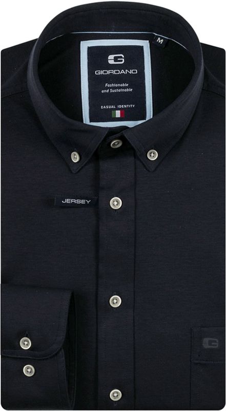 Giordano - Casual Overhemd - Donkerblauw