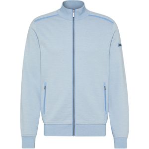 Bugatti Sweater blauw (Maat: 3XL) - Mélange - Halslijn: Opstaande kraag,