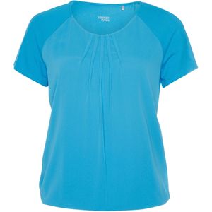Sommermann T-shirt blauw (Maat: 40) - Effen - Halslijn: Ronde hals,