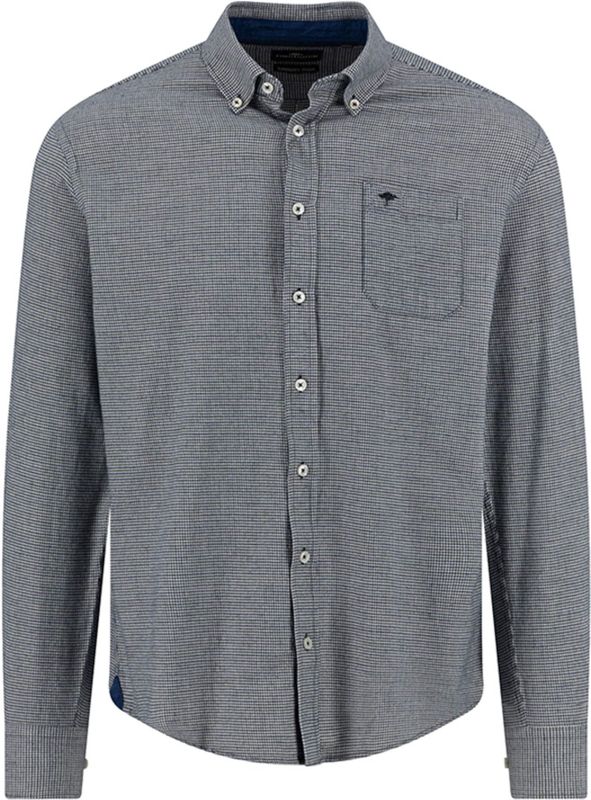 Fynch-Hatton Heren overhemd lange mouw groen (Maat: M)