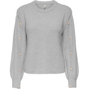 ONLY - Trui - Lichtgrijs - Ronde Hals - Lange Mouwen