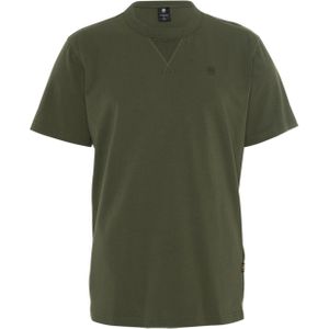 G-Star Raw T-shirt groen (Maat: XL) - Effen - Halslijn: Ronde hals,