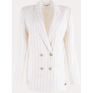 Moscow Blazer ecru (Maat: M) - Streep