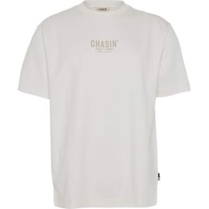 Chasin' T-shirt ecru (Maat: L) - Tekst - Halslijn: Ronde hals,