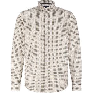 State of Art Heren overhemd lange mouw bruin (Maat: S)