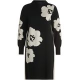 Betty Barclay Dames jurk zwart (Maat: 36) - Halslijn: Opstaande kraag,