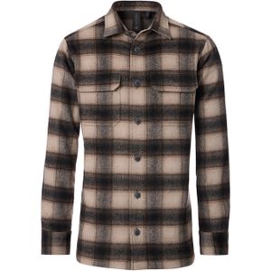 Casa Moda Overshirt beige (Maat: M) - Ruit