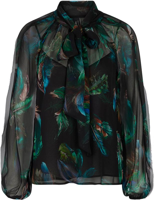 Marc Cain - Blouse - Veelkleurig - Inclusief Bijpassende Binnentop