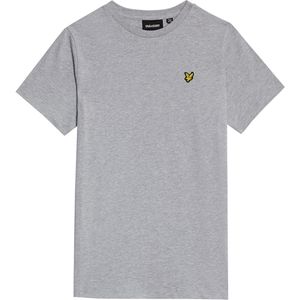 Lyle & Scott Jongens t-shirt grijs (Maat: 176) - Effen - Halslijn: Ronde hals,