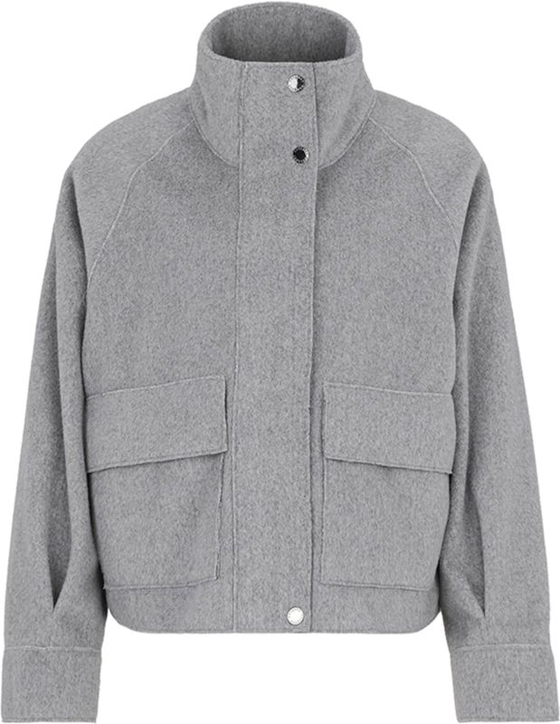 Covered Tussenjas 'WEDA'  lichtgrijs