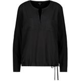 Monari, Dames, Blouses & Shirts, Zwart, Maat: M Katoen,