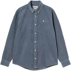 Carhartt WIP Heren overhemd lange mouw blauw (Maat: S)