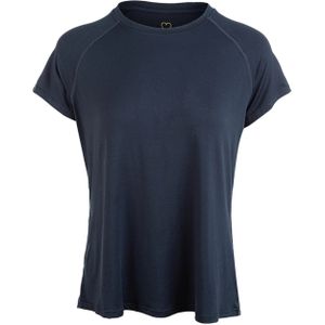 Athlecia Dames t-shirt blauw (Maat: 44) - Effen - Halslijn: Ronde hals,