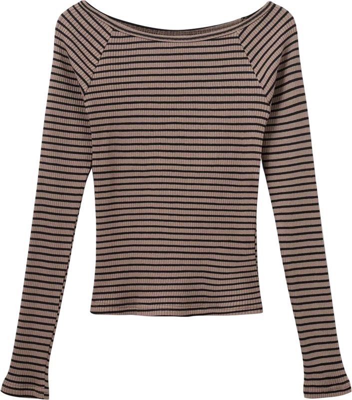 Sofie Schnoor Blouse - Rib - Soma - Brown Striped - Sofie Schnoor - 8 jaar (128) - Shirts