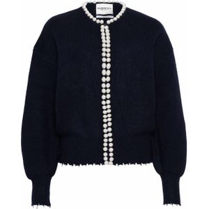 Essentiel Antwerp Dames vest blauw (Maat: L) - Effen - Halslijn: Ronde hals,