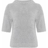 Grijze trui met korte mouwen