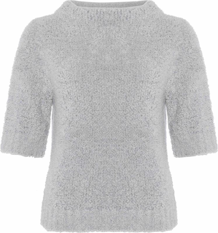 Grijze trui met korte mouwen