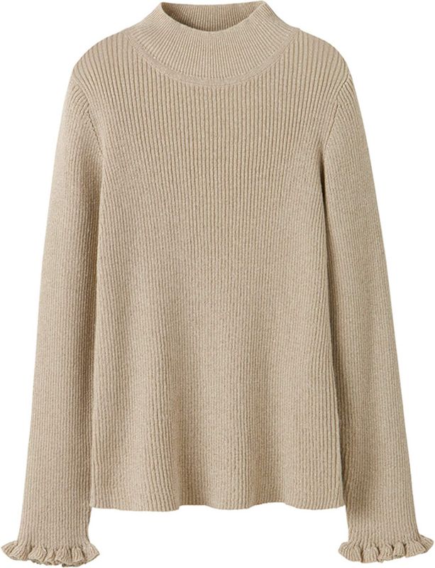 NAME IT - NKFRIAGLITTER LS KNIT - Gebreide Pullover - Meisjes - Lange Mouwen - Ruches