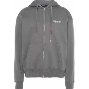 Quotrell Vest grijs (Maat: XL) - Tekst - Halslijn: Capuchon,