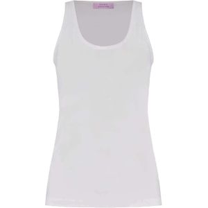 Studio Anneloes Dames top wit (Maat: XXS) - Effen - Halslijn: Ronde hals,