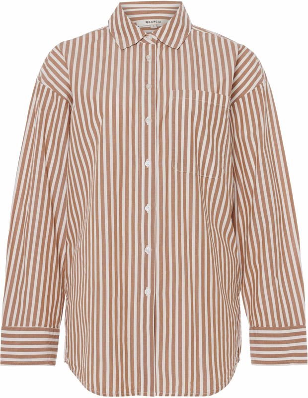 Garcia - J50031 - Blouse - Off-white - Gestreept