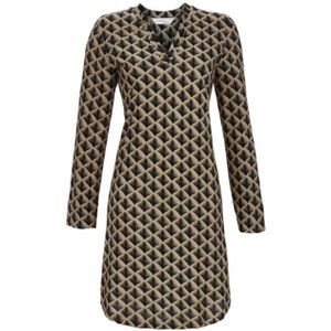 Chérie Line - Nachthemd - Beige - Abstraktdessin