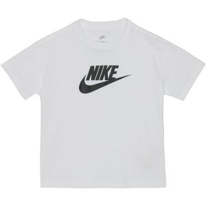 Nike T-shirt wit (Maat: 140) - Logo - Halslijn: Ronde hals,