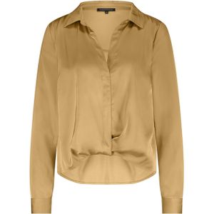 Tramontana Blouse beige (Maat: 40) - Effen - Halslijn: V-hals,