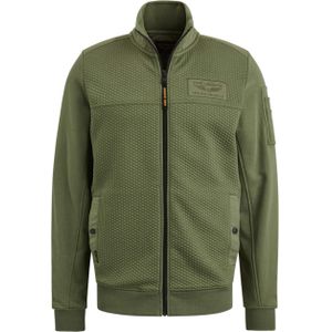 PME Legend Vest groen (Maat: 2XL) - Effen - Halslijn: Opstaande kraag,