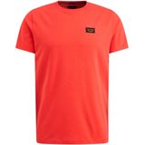PME Legend T-shirt oranje (Maat: M) - Effen - Halslijn: Ronde hals,